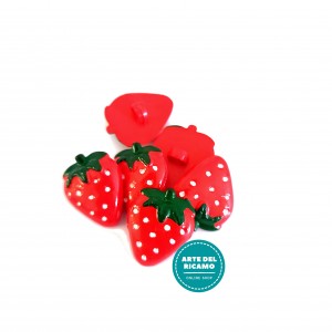 Strawberries Buttons 21 mm